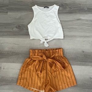 2 piece item. cropped tank